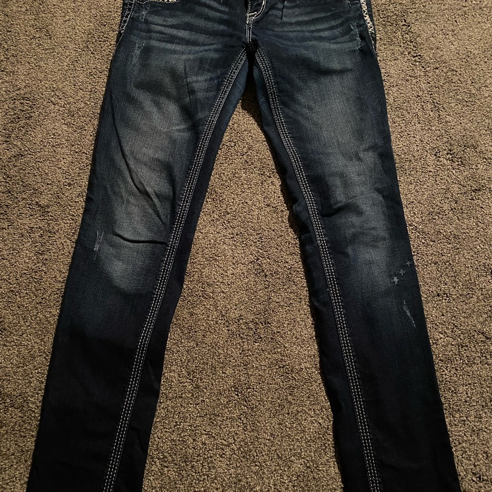 Rock Revival Erin easy skinny jeans sz 26 - Picture 13 of 13